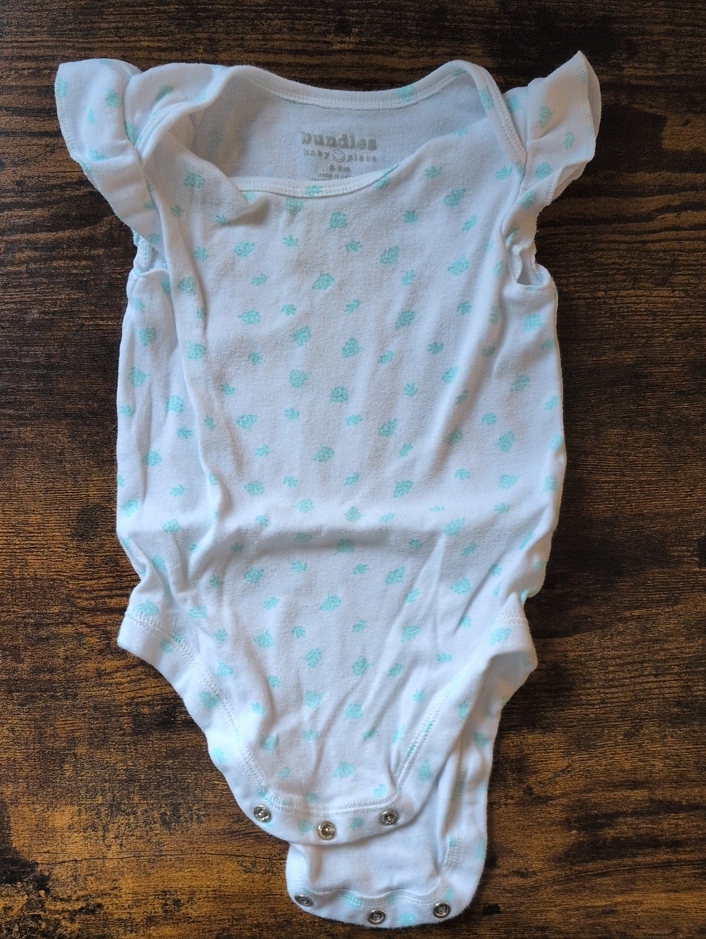 5/$25 Bundles Baby Place White Onesie Bodysuit 6-9M